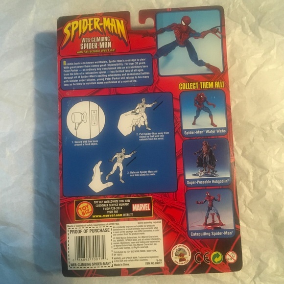 NEW Toybiz Web Climbing Spiderman Action Figure - Picture 2 of 7